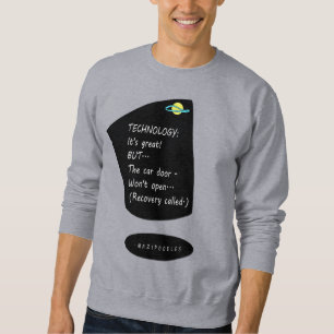 Car Technology - White Lettering Sweatshirt