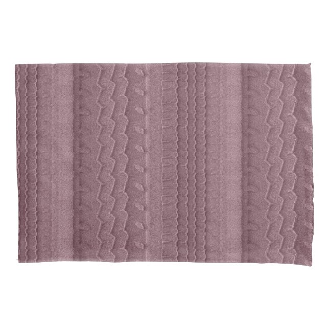 Car Tire Tracks on Beach Pink Pillowcase (Front)