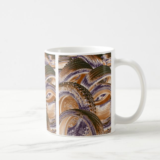 CAR TIRES COFFEE MUG (Right)