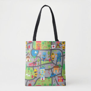 Car Town Tote Bag