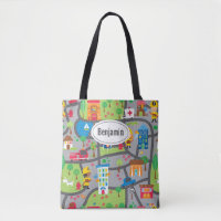 Car Town Tote Bag
