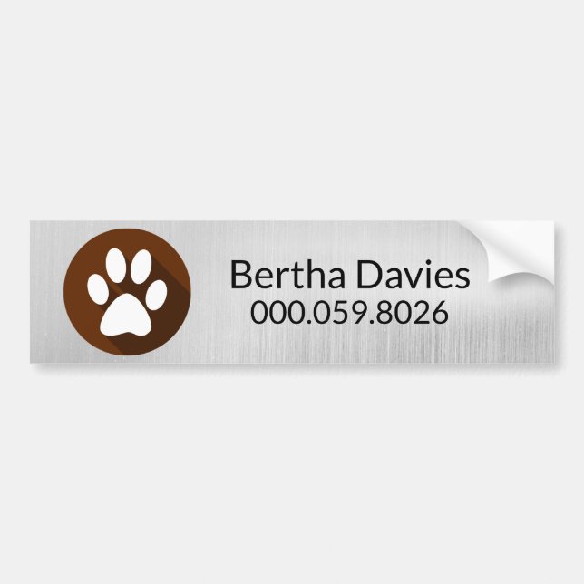 Car Truck Business Sign,Grooming Dog&Cats Magnet Bumper Sticker (Front)