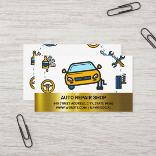 Car Tuning   Auto Services Business Card
