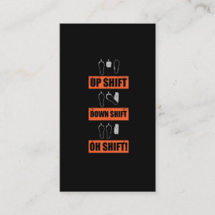 Car Tuning Enthusiast Shift Stick Mechanic Business Card