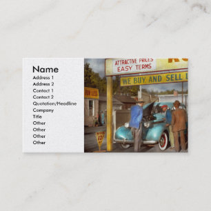 Car - Used - The sales pitch 1939 Business Card