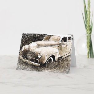 Car Vintage Car All Occasion Greeting Card