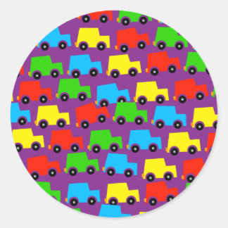 Car Wallpaper Classic Round Sticker
