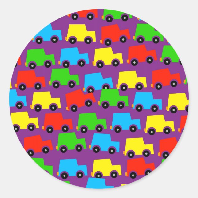 Car Wallpaper Classic Round Sticker (Front)