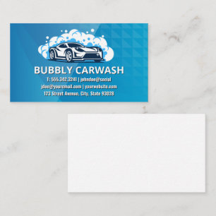 Car wash   Auto Cleaner Business Card