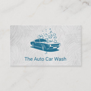 Car Wash   Auto Cleaning Business Card