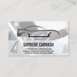 Car Wash   Auto Cleaning Business Card