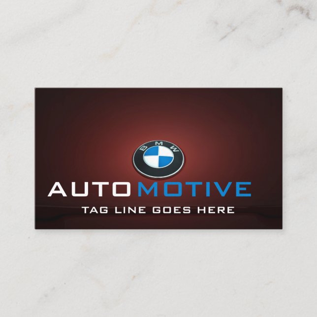 Car Wash Auto Detailing Modern Automotive Cleaning Business Card (Front)