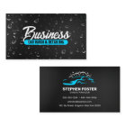 Car Wash & Auto detailing Water Drop Black Blue