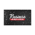 Car Wash & Auto detailing Water Drop Black Red