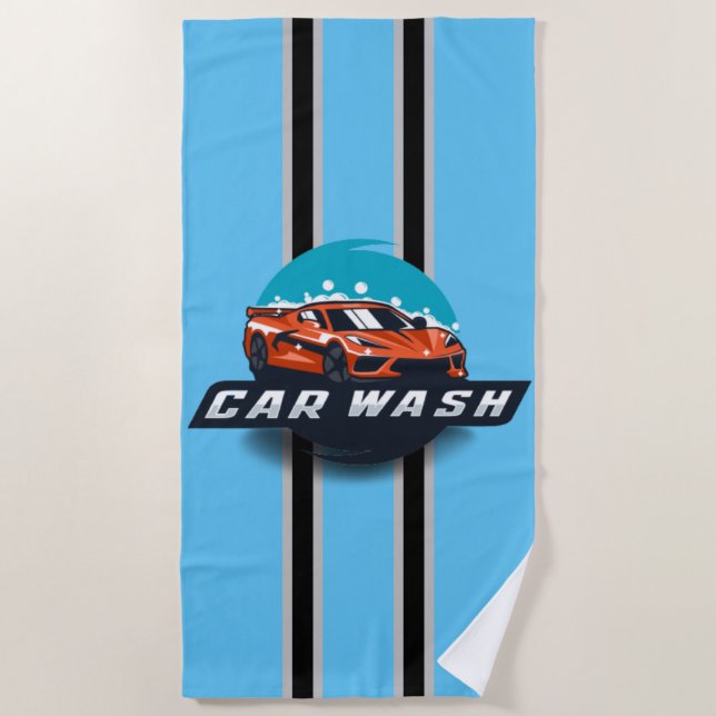 car wash beach towel (Front)