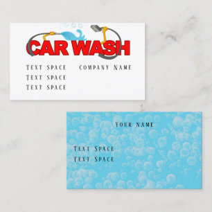 Car Wash Business Card