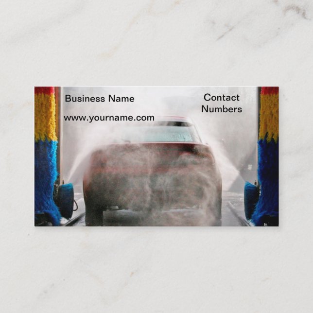 CAR Wash business card (Front)