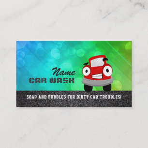 Car Wash Business Cards