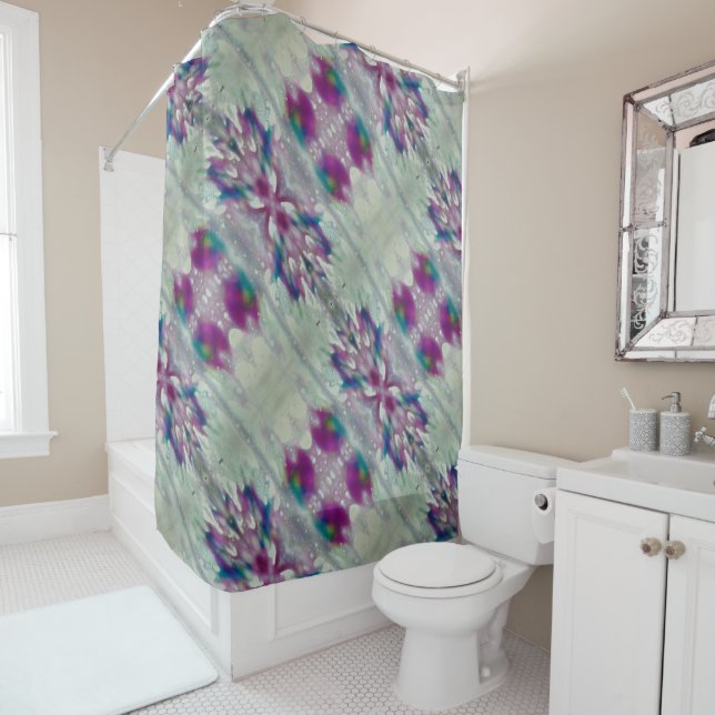 Car Wash Colours Shower Curtain (In Situ)