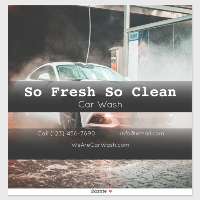 Car Wash company vehicle adverting business   (Sheet)