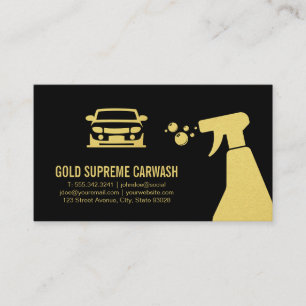 Car Wash Detailing   Auto Detailing Business Card
