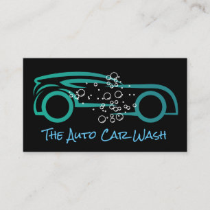 Car Wash Detailing   Cleaning Service Auto Business Card