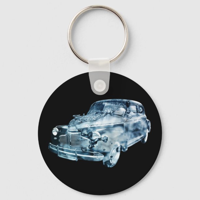 car wash double exposure key ring (Front)
