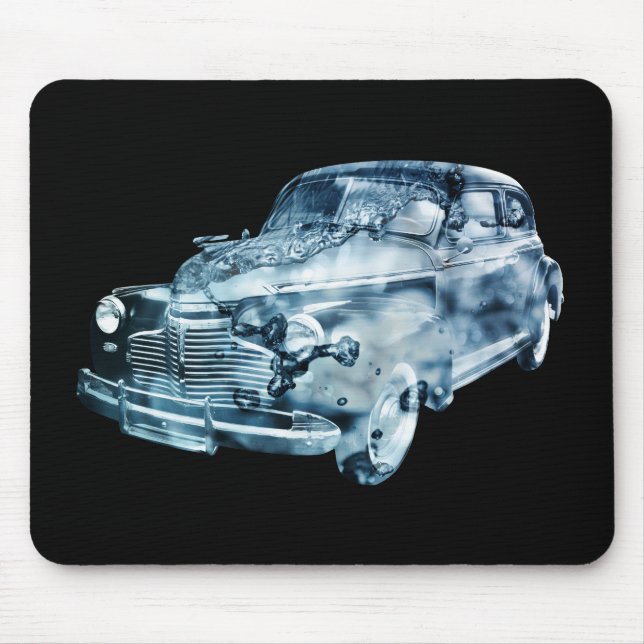 car wash double exposure mouse mat (Front)