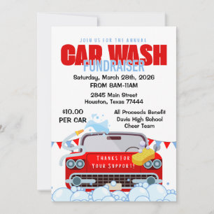 Car Wash Fundraiser Invitation