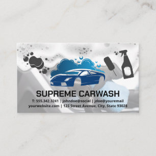 Car Wash Logo   Auto Service Icons Business Card