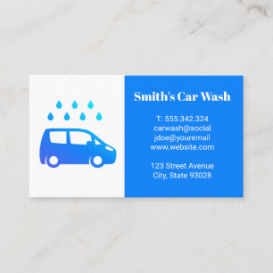 Car Wash Logo Business Card