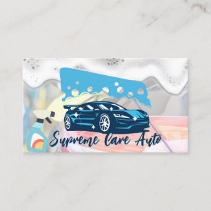 Car Wash Logo   Soap Suds   Auto Business Card