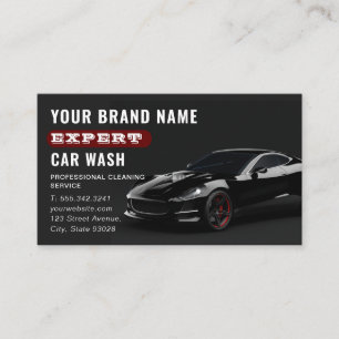 Car Wash Mobile Auto Detailing Automotive Cleaning Business Card