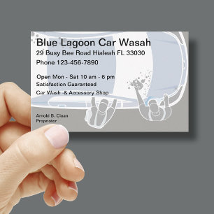 Car Wash Modern Design Business Card