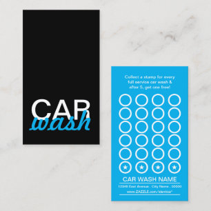 car wash punch card