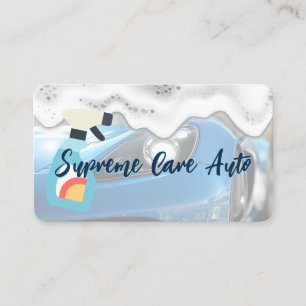 Car Wash Services Soap Cleaners Business Card