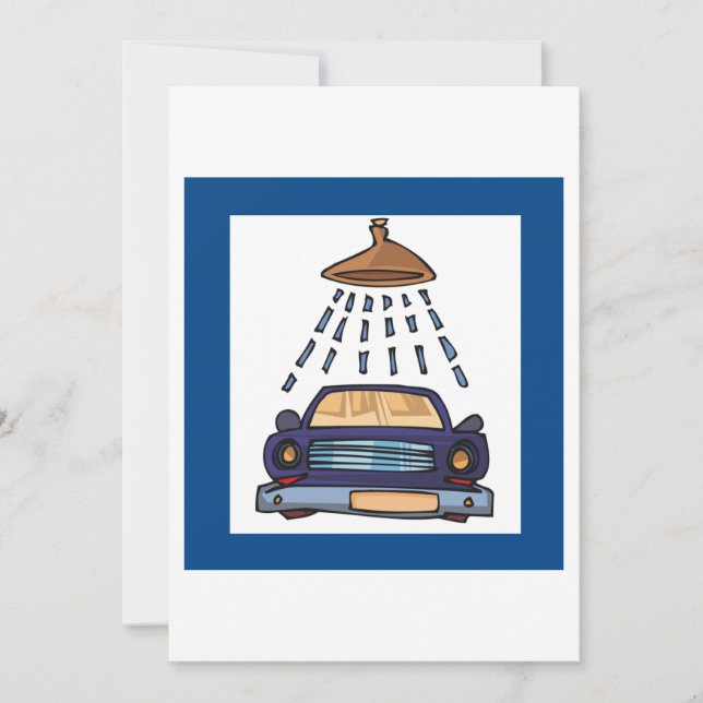 Car Wash Sign Invitation (Front)