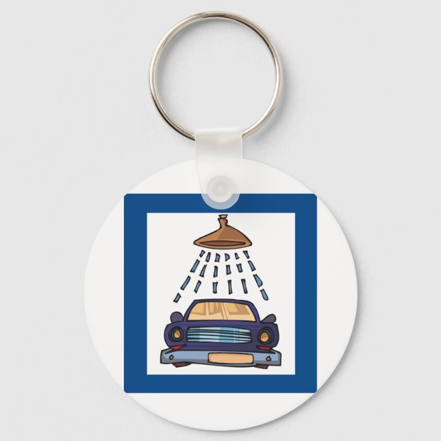 Car Wash Sign Key Ring (Front)