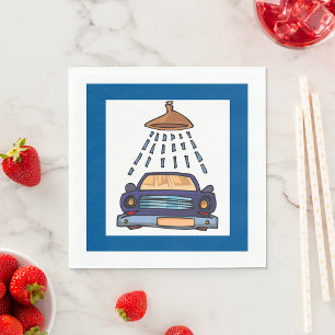 Car Wash Sign Napkin