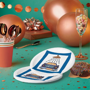 Car Wash Sign Paper Plate