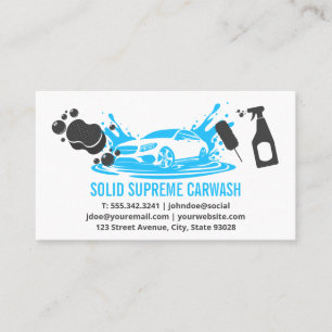 Car Wash   Sports Car Auto Services Business Card