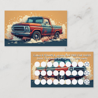 car wash stamp card