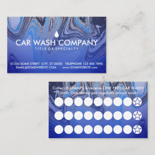 car wash swirls loyalty stamp card