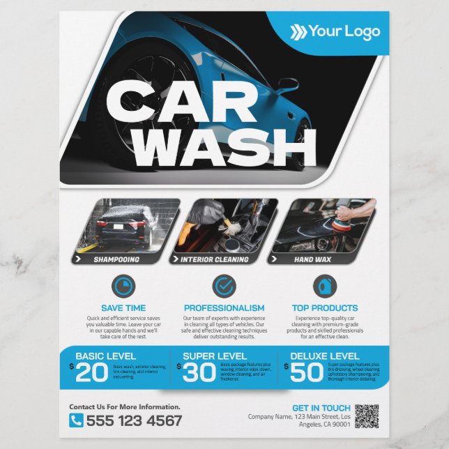 Car wash - (Template) Flyer (Front)