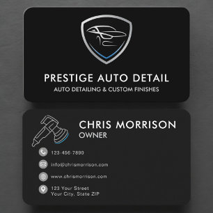 Car Wash Vehicle Detailing Service Business Card