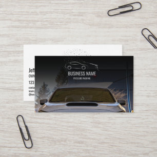 Car Washing Detailing Cleaning Vehicle Business Card