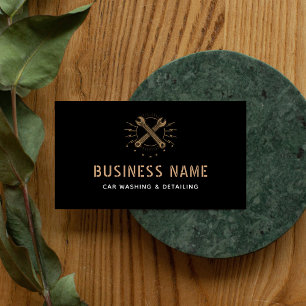 Car Washing & Detailing Mechanical Service Tools   Business Card