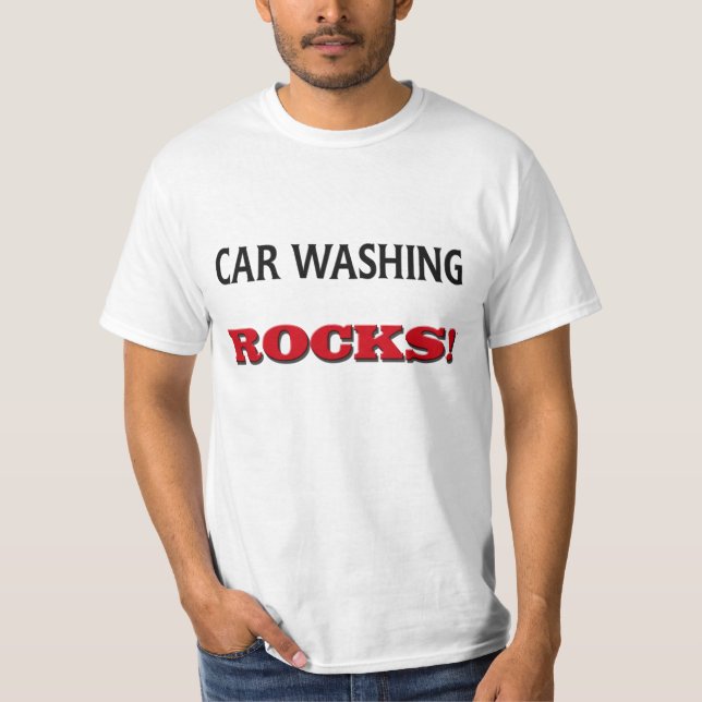 Car Washing Rocks T-Shirt (Front)