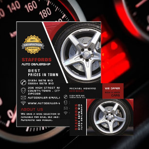 Car Wheel Design, Auto Dealership Advertising Flyer