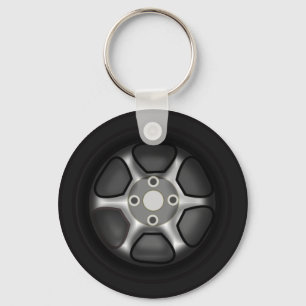 Car Wheel Key Ring